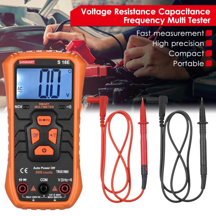 True Rms Pocket Multimeter KOGEEK 6000 Counts True RMS Multimeter Mini Smart Pocket Compact 2-inch ...