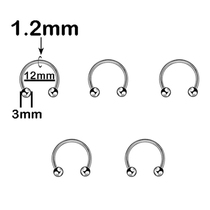 5Pcs%20Stainless%20Steel%20Nose%20Ring%2016%20Gauge%20Septum%20Piercing%20Ear%20Helix%20Earrings%20For%20Women%20Men%20Punk%20Jewelry%20Lip%20Piercings%20Rings%20-%20Image%206