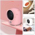 Mini Electric Air Heater Powerful Warm Blower Fast Heater Fan Desktop Electric Heater for Home Student, White EU Plug. 