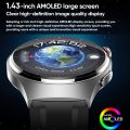（COD Available)MT200 1.43 inch AMOLED IP67 Call Watch, Support ECG/Body Temperature/Blood Glucose Monitoring. 
