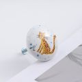 【Great Selection】 Creative Wardrobe Pulls Ceramic Door Handles with Screw Cupboard Animal Handles Elephant Decoration Cabinets Drawers Knobs Bedroom. 
