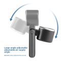 Popular Mini High-Speed Handheld Turbo Fan Smart Digital Display Wearable Personal Desk Neck Fan with Five Wind Speeds.