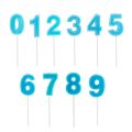 Blue Gold Digital Candle Birthday Number Cake Candle 0 1 2 3 4 5 6 7 8 9 Cake Topper Girls Boys Baby Party Supplies Decoration. 