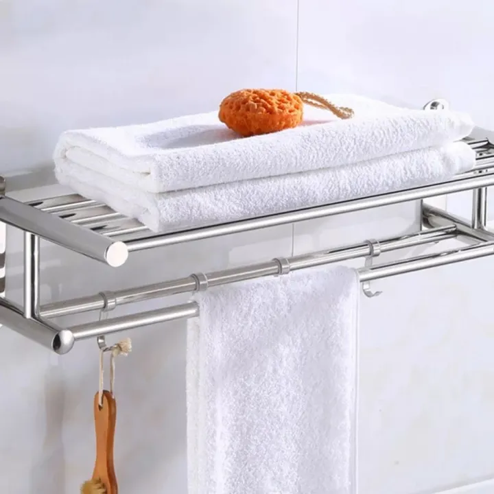 Bathroom%20Towel%20Holder%20Bathroom%20Organizer%20Stainless%20Steel%20Wall-mounted%20Towel%20Rack%20Home%20Hotel%20Wall%20Shelf%20Hardware%20Accessory%20-%20Image%202
