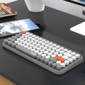 Ajazz 308i Bluetooth Wireless Keyboard Round Keycaps 84 Keys. 