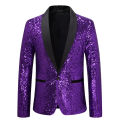 Shiny Gold Sequin Glitter Embellished Blazer Jacket Men Nightclub Prom Suit Blazer Men Costume Homme Stage Clothes For singers Wearhouse.