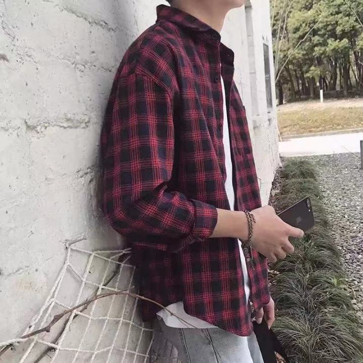 Guangdong%20Internet%20Celebrity%20Rent%20Male%20Same%20Style%20High%20Quality%20Plaid%20Shirt%20Men%20Korean%20Style%20Trendy%20Coat%20Slim%20Clothes%20Men%20-%20Image%209