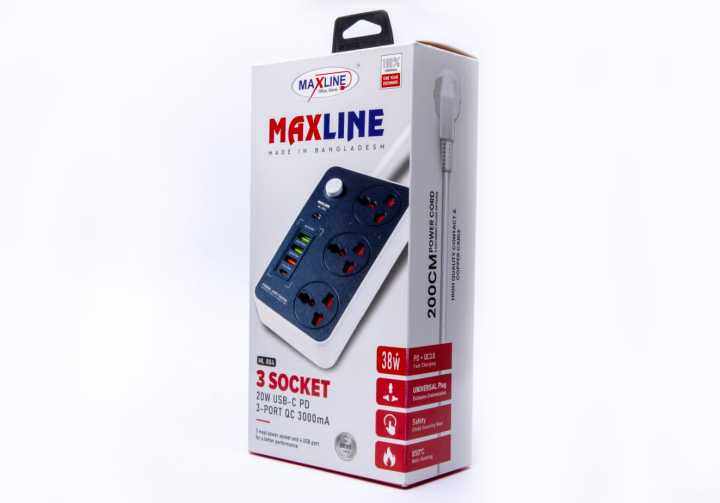 Maxline%20ML-804%20Multiplug%203%20Ways%20Power%20Socket%20And%204USB%20Port%20(%20PD%20+%20QC%203.0%20Fast%20Charging%20)%20With%20Adjust%202%20Mobile%20Stand%202%20Yard/%206%20Feet%20Cable%20-%20Image%205