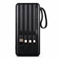 AST PB001 10000mAh Power Bank with Built-in 3-in-1 Cable & Digital Display.