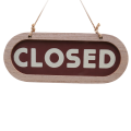 2X Double Sides Club Indoor Business Notice Bar Modern Wall Open Closed Home Wood Decoration Hang Sign Store Art. 