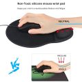 Upgrade Enlarge Gel Memory Foam Keyboard Wrist Rest Pad/ Ergonomic Mouse Pad/ Superfine Fiber Wrist Rest / Non-Slip Base Wrist Rest/ Office Gaming Laptop Mouse pad. 