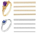 All Season Soft Silicone Invisible Ring Size Adjuster Set for Women & Men – 4Pcs Jewellery Accessories for Loose Rings.