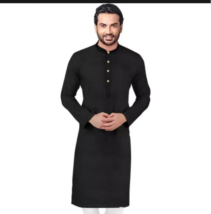 Mens%20premium%20whole%20black%20panjabi%20-%20Image%204