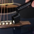 Plastic acoustic electric guitar bass string winding device bridge needle puller - black.