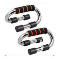 Combo Pack of 2 Pieces Push Up Bar - Silver and Black.