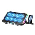 ICE COOREL Gaming Laptop Cooler 8 Fans 2 USB Ports With RGB Light HD Display Laptop Cooling Pad Adjustable Notebook Cooler Stand. 