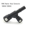 2PCS Car HVAC Heater Hose Connector For 2002-2014 Black.