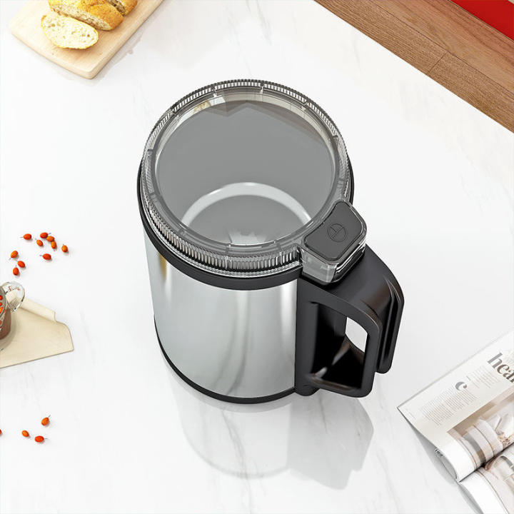 Silver Crest Stainless Steel Electric Grinder for Spice Coffee Bean Grinding Machine Powerful 1500Watt Motor Portable Mini Mixer Blender for Dry Spices, Nuts, Grains Herbs, Masala Crusher, Juicer, Silver Kitchen Tool Quality Heavy Duty Machine.
