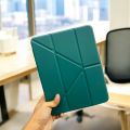 Case for Samsung Galaxy Tab S10 FE / S9 FE / S9 / S8 /S7 10.9-Inch with S Pen Holder, Soft TPU Tri-Fold Stand Protective Tablet Cover, Support S Pen Charging, Auto Wake/Sleep (BLack-Blue).