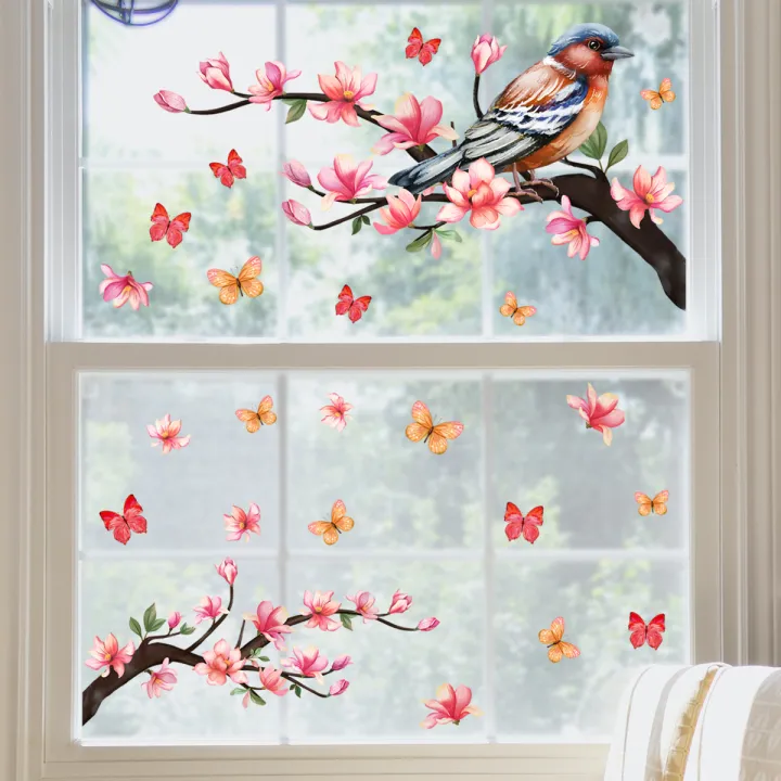 30*60cm%20Branch%20Bird%20Butterfly%20Glass%20Window%20Sticker%20Bedroom%20Study%20Kitchen%20Home%20Decorative%20Window%20Wall%20Sticker%20Wallpaper%20Ct4040%20-%20Image%203