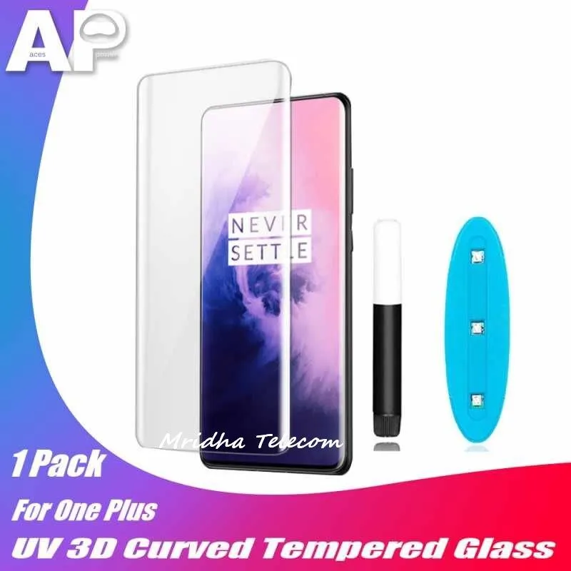 Curved Tempered Glass Screen Protector For OnePlus 8 - Full Coverage 9H Hardness, Anti-Scratch