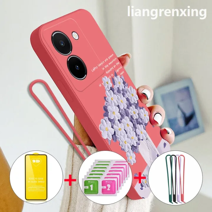 %5BFree%20tempered%20glass%5D%20casing%20Vivo%20Y36%204G%20Vivo%20y27s%20Vivo%20Y36%205G%202023%20phone%20case%20softcase%20liquid%20silicone%20shockproof%20bumper%20cover%20new%20design%20cartoon%20oil%20painting%20flowers%20ytmyhh02%20-%20Image%204