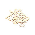 JM01483 Wooden ZAKKA Crafts Environmental Protection DIY Numbers Decoration Self-adhesive Accessories Wooden Numbers for DIY craft（Numbers 0 to 9, 10 Per Pack）. 