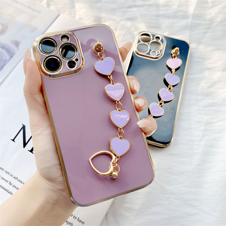 Jizetin%20for%20OPPO%20Reno4%20Z%205G%20Back%20Cover%20With%203D%20Love%20Heart%20Wristband%20Chain%20Luxury%20Plating%20Fashion%20Bracelet%20Phone%20Cases%20-%20Image%209