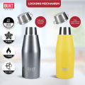 Built NY Apex Insulated Temperature Retention Double Walled Stainless Steel Water Bottle with Locking Mechanism Seal Lid (330ml/11Oz). 