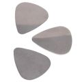 6x Stainless Steel Guitar Picks - Silver. 