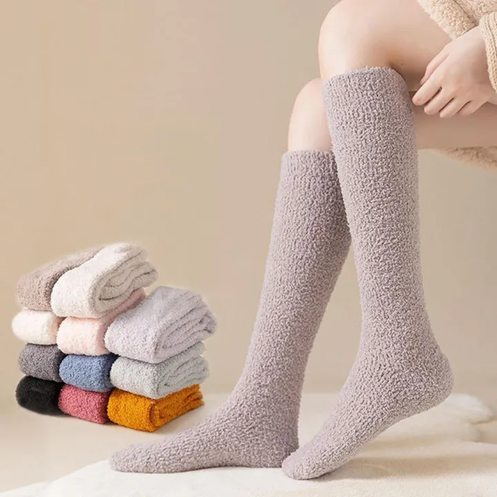 High%20Sock%20Winter%20Warm%20Socks%20Women's%20Plush%20Socks%20Long%20Coral%20Fleece%20Stockings%20Coral%20Fleece%20Calf%20Socks%20Women's%20Coral%20Fleece%20Socks%20Women's%20Long%20Socking%20-%20Image%207