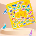 Lovely Portable Jellys Sticker Books with Handle Reusable Color Recognition Toys Puzzle Preschool Playthings Kid Party Favor Toy. 