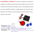 4X Anti Theft Motorcycle Hidden Lock System with Engine Cut Off Immobilizer IC Card Alarm Induction.