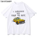 Tom Holland Same Style Tee Shirt I Survived My Trip To NYC Print Top Men Casual Cotton T Shirt Unisex Fashion Telekinesis Tshirt. 