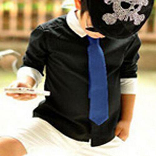 School%20Boys%20Kids%20Children%20Baby%20Wedding%20Solid%20Colour%20Elastic%20Tie%20Necktie%20-%20Image%203