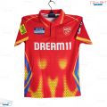 Punjab Kings Premium Jersey 2026 2027 PK Half Sleeve Collar Polo IPL Cricket Shirt Men Fan Wear. 