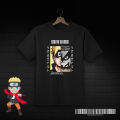 NARUTO T-SHIRT - Anime Black Cotton T-shirt for Naruto Uzumaki Shippuden Fans Regular Fit Premium Fabric and Long-Lasting Digital Print T-shirt by Banga Kun Shop | Kurama & Naruto. 
