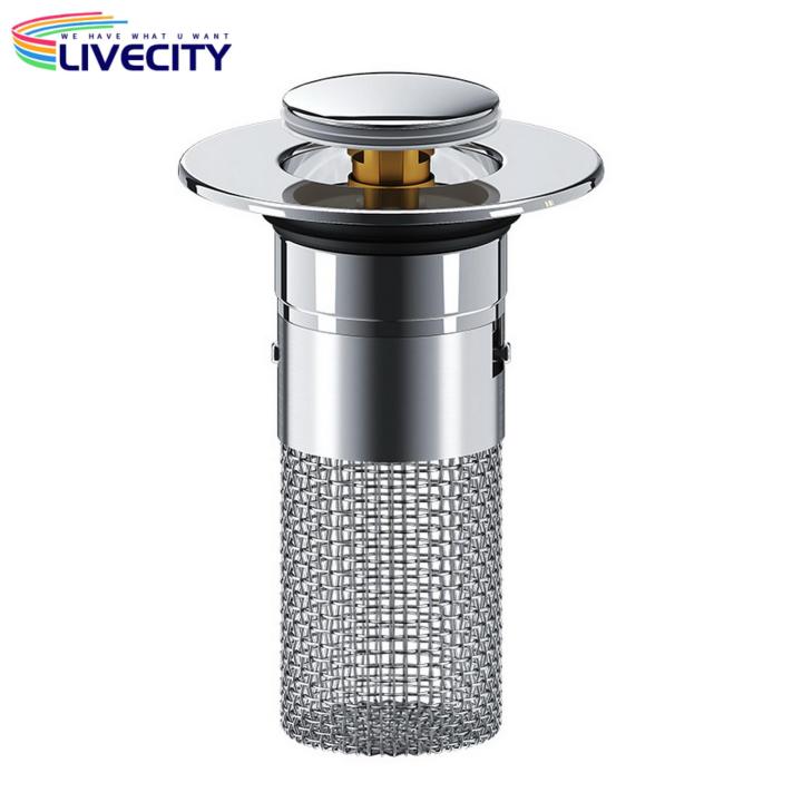 Drain%20Stopper%20for%20Bathroom%20Sink%20Stainless%20Steel%20Bathroom%20Sink%20Stopper%20with%20Hair%20Catcher%20Universal%20Anti-clog%20Drain%20Filter%20for%20Home%20Southeast%20Asian%20Buyers'%20Choice%20Durable%20Sink%20Stopper%20for%20Bathroom%20-%20Image%203