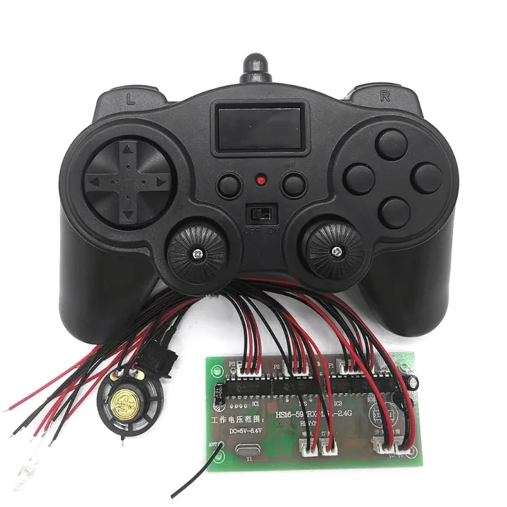 2.4G%208CH%20Remote%20Control%20with%20Receiver%20Board%20DIY%20Toy%20for%20Robot%20Boat%20Tank%20Car%204-6V%20Accessories-Orange%20-%20Image%202