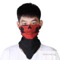 Cotton Ghost Face Handkerchief For Men or Women - Red.