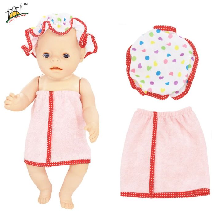 %E3%80%90The%20road%20to%20happiness%20Store%E3%80%91Doll%20Accessories%20Hooded%20Bath%20Towel%20fit%20Baby%20Dolls%2018%20inch%20Doll%20Baby%20Quilt,%20Our%20Generation%20Girl's%20Toys%20Clothes%20-%20Image%205