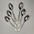 Stainless Steel Spoon Set - 6 Pcs Multi Design. 