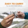Shot Cups Stainless Steel Glasses Metal Drinking Cup Silver Bulk Camping Aluminum Home Portable 30Ml Espresso Travel.