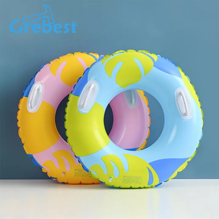 Grebest Adult Swimming Ring Strong Buoyancy Float Swimming Ring Beach Water Play Equipment