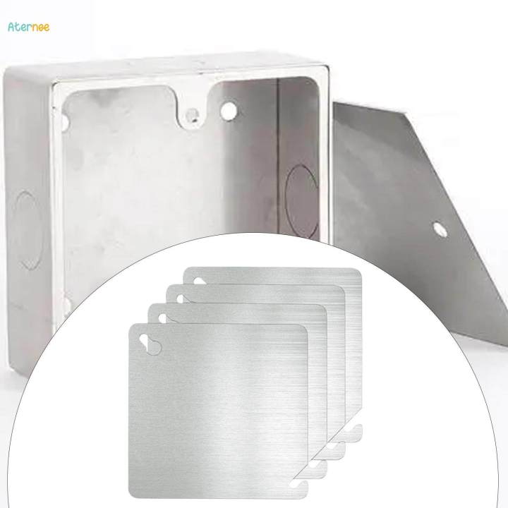 4x%20Electrical%20Box%20Cover%20Plates%20Junction%20Box%20Covers%20Electric%20Outlet%20Box%20Covers%20Flat%20Blank%20Electric%20-%20Image%204