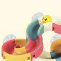 Baby Bath Toys Water Slide Marble Race Run Track with Suction Cup DIY Roller Ball Bearing Assembling Bathroom Bathtub Gifts Vnce Lncei.