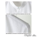OTAKU Polo For Men Cotton Linen Chinese Collar 4/3 Sleeve Men Shirt Stand Collar Casual Polo Shirt. 