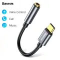 Baseus L54 Type C to 3.5mm Aux Adapter Audio Adapter Type-C to 3.5mm Jack Headphone Type C Audio Converter Adapter. 
