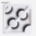 MAANGE MAGEFY 3 Pair 3D Mink Eyelashes Fluffy Dramatic Eyelashes Y3A01. 