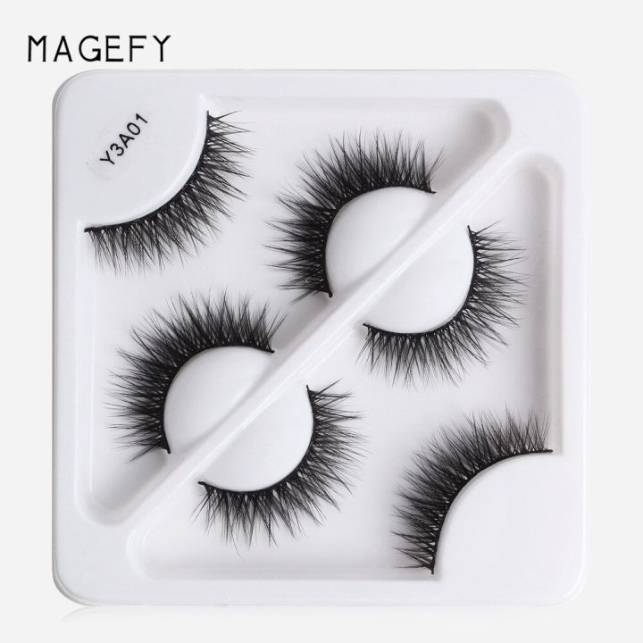 MAANGE%20MAGEFY%203%20Pair%203D%20Mink%20Eyelashes%20Fluffy%20Dramatic%20Eyelashes%20Y3A01%20-%20Image%202